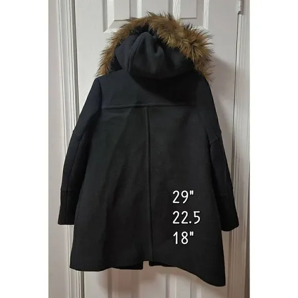 J.Crew Wool Blend Chateau Parka Hooded Coat 2 - Picture 3 of 12